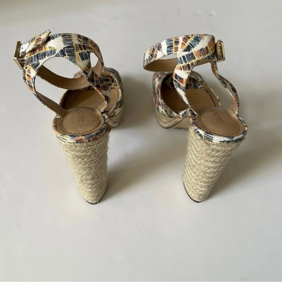 Gibson Latimer Luciana Multicolor Espadrille Platform Heels Sandals - Picture 10 of 11